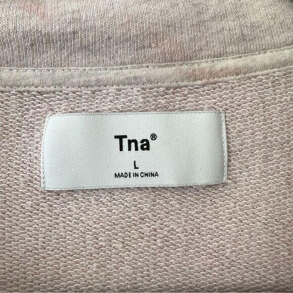 Aritzia-Tna Cropped Tie Dye 1/4 Zip Pullover (Size:Large) - Picture 12 of 12